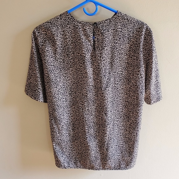Vintage Cheetah Print Top sz S - Picture 1 of 10